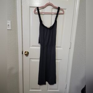 Ella Moss Anthropologie Vintage y2k Braided Scoop Neck Midi Dress S